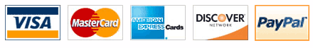 Visa Mastercard Amex Discover PayPal